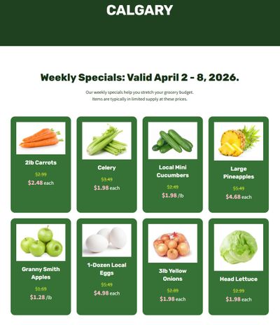 H&W Produce Flyer April 2 to 8