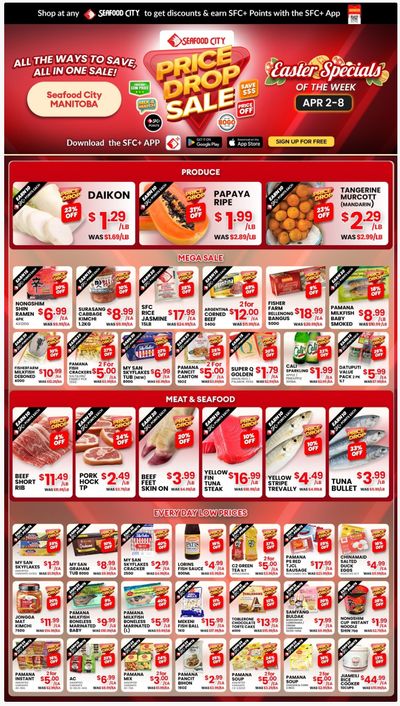 Seafood City Supermarket (MB) Flyer April 2 to 8