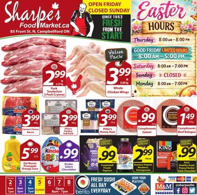 Sharpe's Food Market Flyer April 2 to 8
