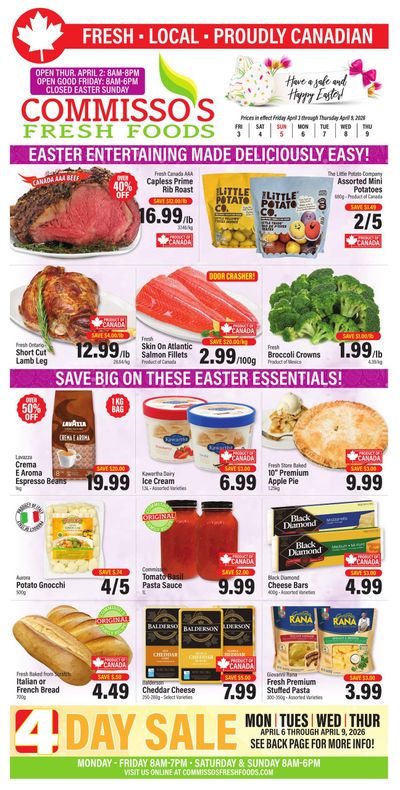 Commisso's Fresh Foods Flyer April 3 to 9