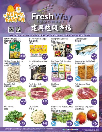 FreshWay Foodmart Flyer April 3 to 9