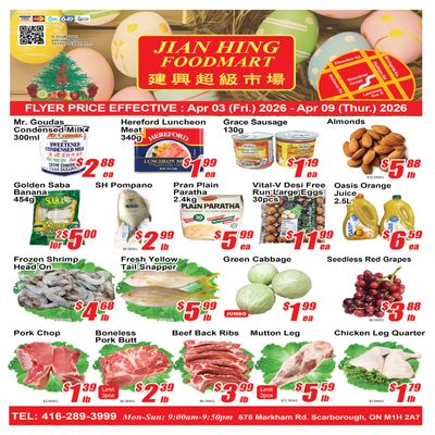 Jian Hing Foodmart (Scarborough) Flyer April 3 to 9