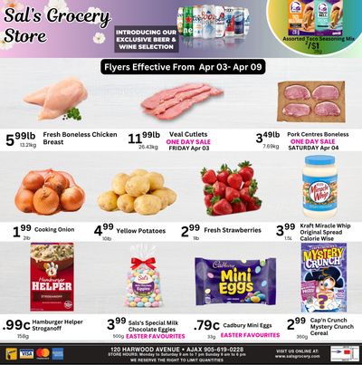 Sal's Grocery Flyer April 3 to 9