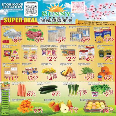 Sunny Foodmart (Etobicoke) Flyer April 3 to 9