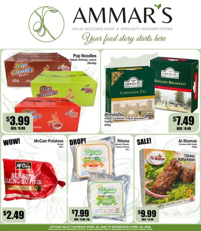 Ammar's Halal Meats Flyer April 2 to 8