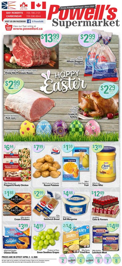 Powell's Supermarket Flyer April 2 to 8