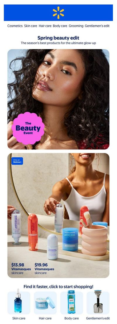 Walmart Spring Beauty Flyer April 2 to 15