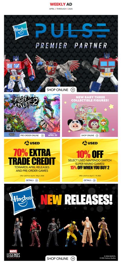 EB Games Flyer April 2 to 8