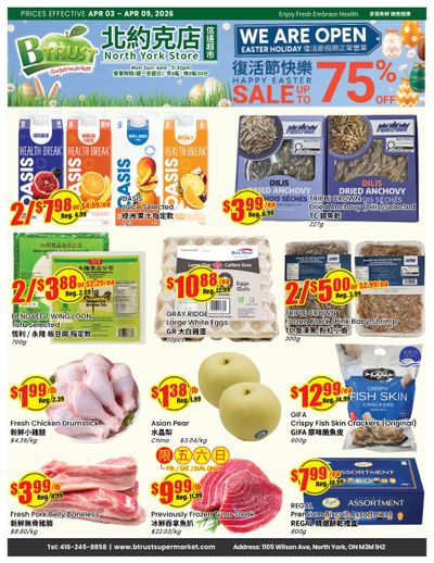 Btrust Supermarket (North York) Flyer April 3 to 9
