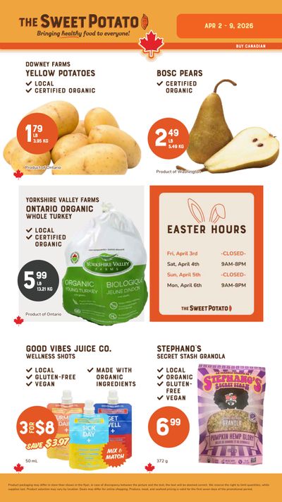 The Sweet Potato Flyer April 2 to 9
