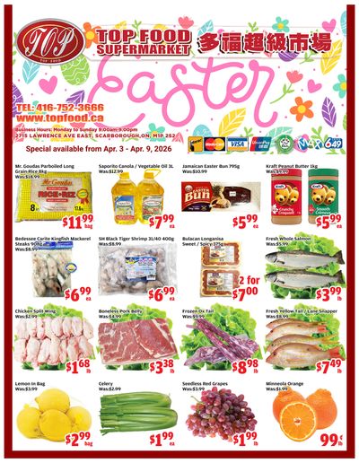 Top Food Supermarket Flyer April 3 to 9