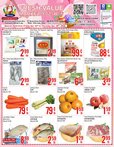 Fresh Value (Scarborough) Flyer April 3 to 9