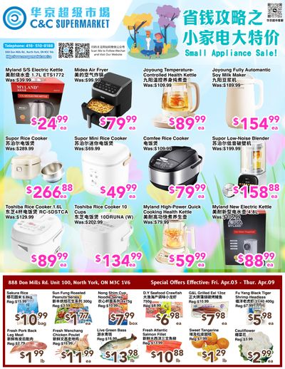 C&C Supermarket Flyer April 3 to 9