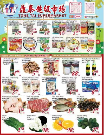 Tone Tai Supermarket Flyer April 3 to 9