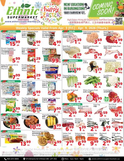 Ethnic Supermarket (Milton) Flyer April 3 to 9