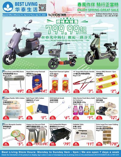 Best Living Flyer April 3 to 16