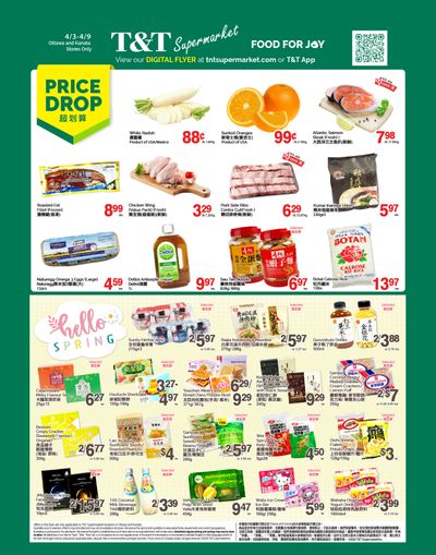 T&T Supermarket (Ottawa & Kanata) Flyer April 3 to 9