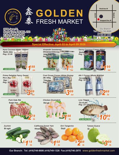 Golden Fresh Market Flyer April 3 to 9