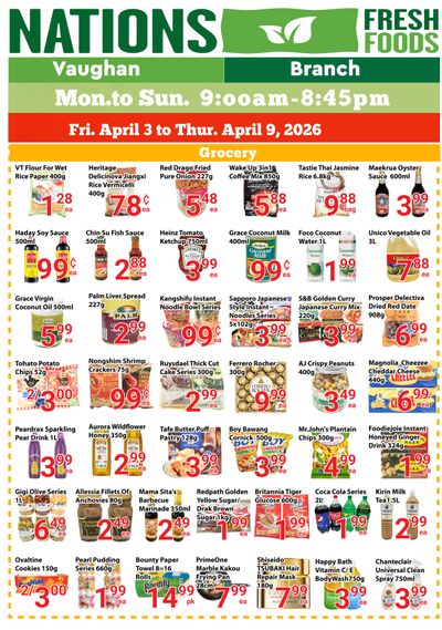 Nations Fresh Foods (Vaughan) Flyer April 3 to 9