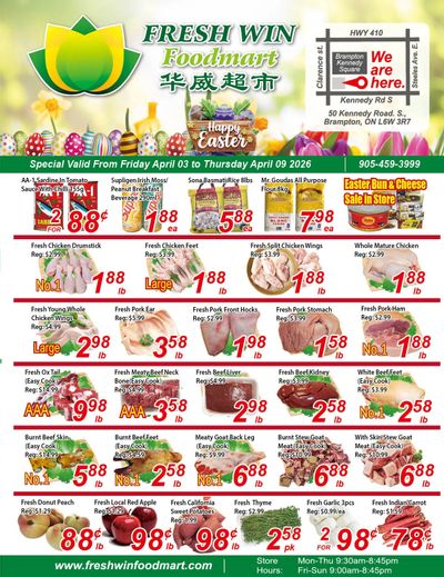 Fresh Win Foodmart Flyer April 3 to 9