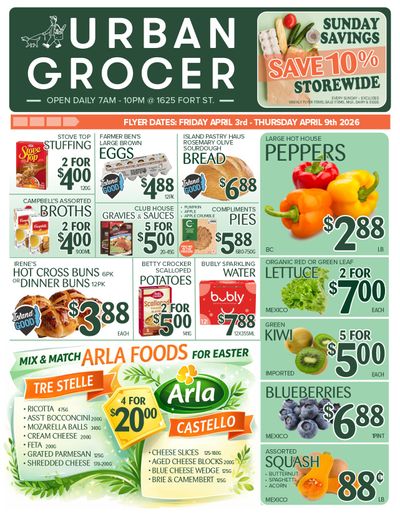 Urban Grocer Flyer April 3 to 9
