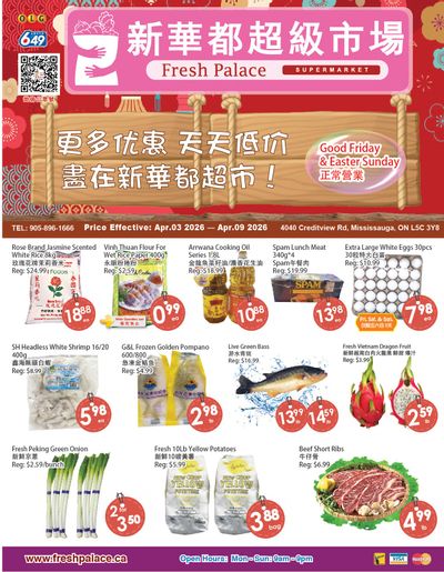 Fresh Palace Supermarket Flyer April 3 to 9