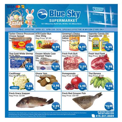 Blue Sky Supermarket (North York) Flyer April 3 to 9