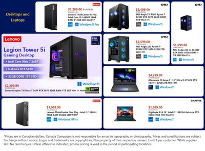 Canada Computers Flyer April 3 to 9