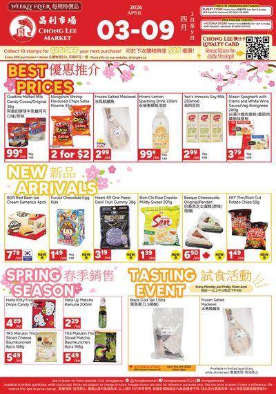 Chong Lee Market Flyer April 3 to 9