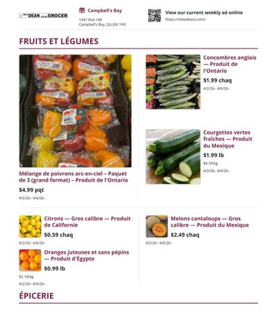 Mike Dean Local Grocer Flyer April 2 to 8