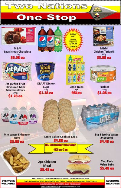 Two Nations One Stop Flyer April 3 to 9