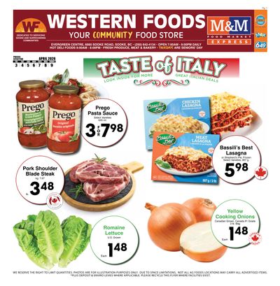 Western Foods Flyer April 3 to 9