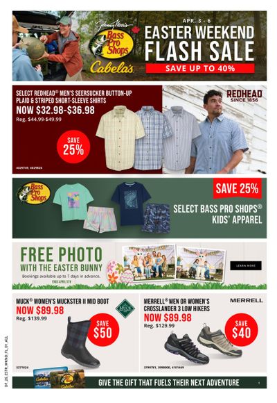 Bass Pro Shops Flyer April 3 to 6