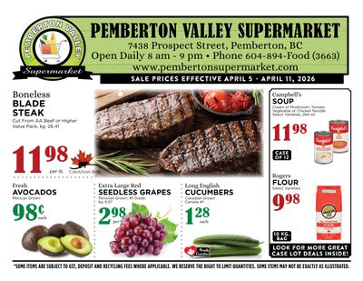 Pemberton Valley Supermarket Flyer April 5 to 11