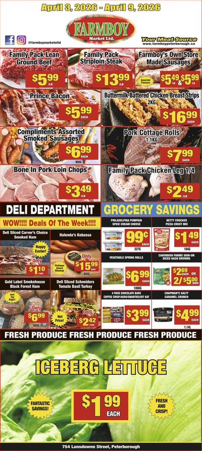 Farmboy Peterborough Flyer April 3 to 9