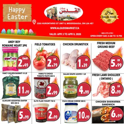 Al-Quds Supermarket Flyer April 3 to 9