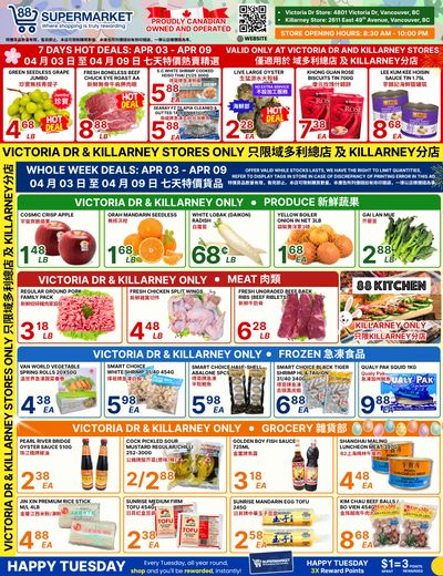 88 Supermarket Flyer April 3 to 9
