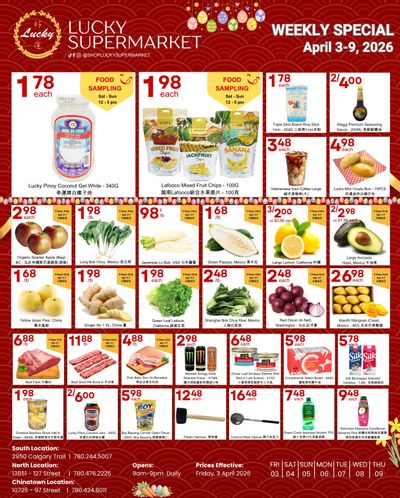Lucky Supermarket (Edmonton) Flyer April 3 to 9
