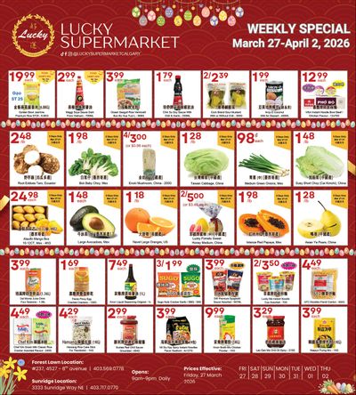 Lucky Supermarket (Calgary) Flyer April 3 to 9