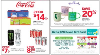 Rexall Canada: Get A $20 Rexall Gift Card With The Purchase Of a $100 One4all Gift Card