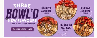 Booster Juice Canada National Açaí Bowl Day Event Promotion: Buy One, Get One FREE Açaí Bowls on April 6th, 2026