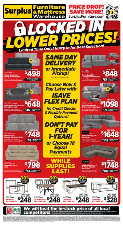 Surplus Furniture & Mattress Warehouse (Regina, Saskatoon, Prince Albert) Flyer April 6 to 19