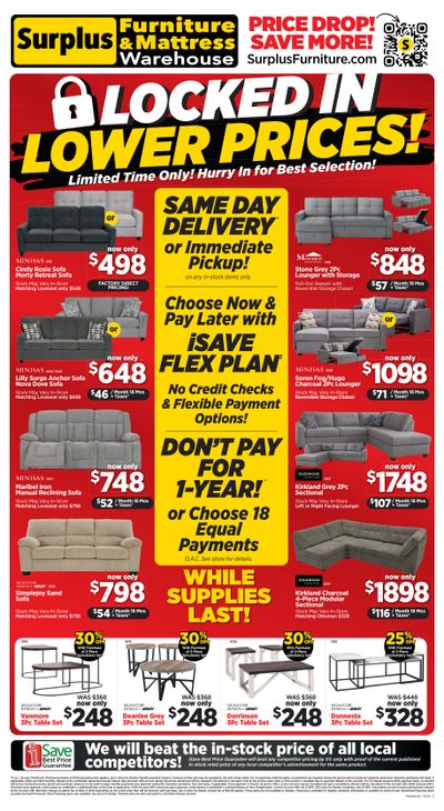 Surplus Furniture & Mattress Warehouse (Medicine Hat, Lethbridge) Flyer April 6 to 19
