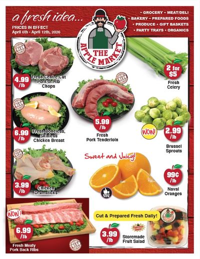The Apple Market Flyer April 6 to 12