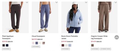 Roots Canada: Hello Spring Sale up to 50% off + End of Season Sale