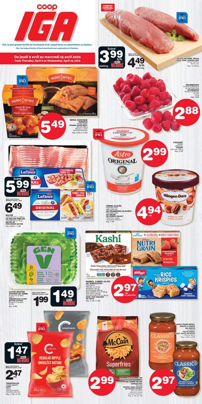 Coop IGA (QC) Flyer April 9 to 15