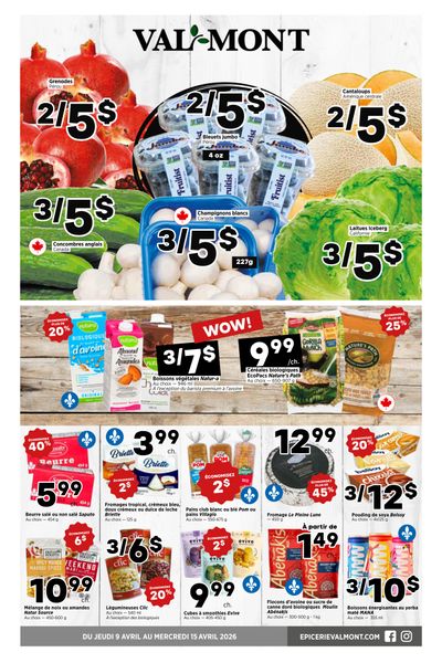 Val-Mont Flyer April 9 to 15