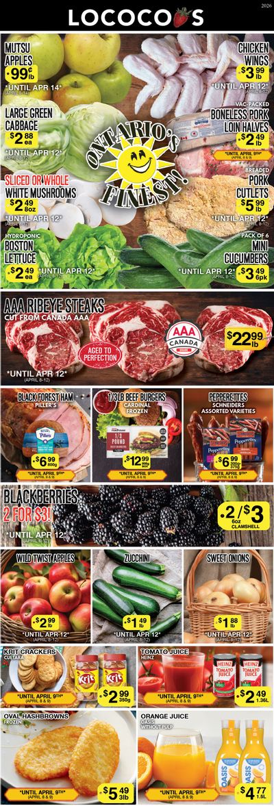 Lococo's Flyer April 8 to 12