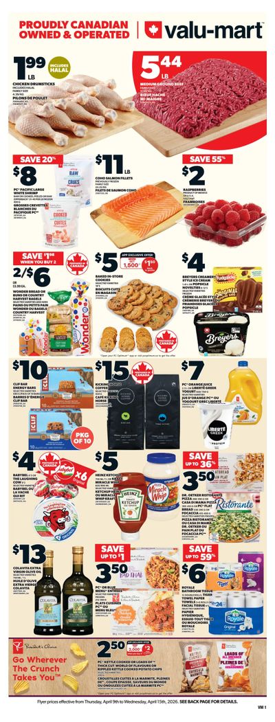Valu-mart Flyer April 9 to 15