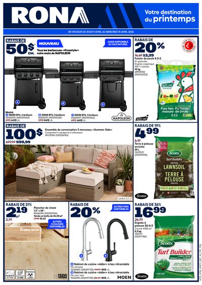 Rona & Rona+ (QC) Flyer April 9 to 15